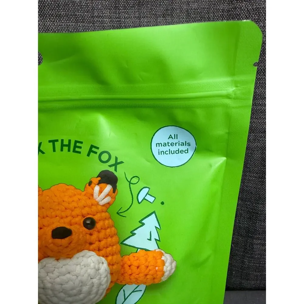 The Woobles Felix the Fox Beginner Crochet Kit Amigurumi Learn To New Sealed